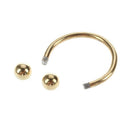 Horseshoe Circular Ring Barbell piercing 16gauge  Z9D7