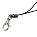 15 Pcs Black Coil Strap Lobster Clasp Mobile Phone Key String
