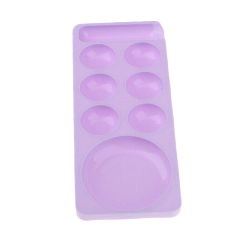 Plastic Nail Art Makeup Mixing Tray Palette Eyeshadow Pigment Ink Blending
