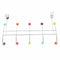 10 HOOK MULTI COLOUR OVER THE DOOR CLOTHES COAT HANGER RACK CHROME HANGERS Q8F9