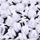 100Pcs/Pack White Car Door Panel Trim Push Pin Rivet Clip Fastener Retainer AU