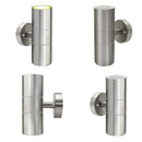 Stainless Steel Up Down Wall Light GU10 IP65 Double Outdoor Wall Light