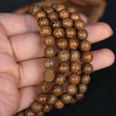 Women Men 8mm Wooden Bead Buddhist Prayer Mala Necklace Bracelet Jewelry Gift