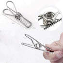 40 Pack Stainless Steel Clothes Pins Utility Clips Hooks for Home & Office