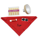 Tenor Saxophone Accessory Kit Rubber Mute+Cork Grease+Cleaning Cloth+Reeds