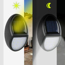 Waterproof Solar Light Wall Lamp Outdoor Garden Street Security Yard Path H