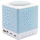 Square LED Mini Wireless Bluetooth Speaker TF Portable Speaker Music Hands-