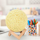 Rattan Ball LED Desk Lamp Bedside Night Light USB Charging Home Decoration