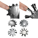 4x Easy Smile Line Trimmer Cutter French Nail Art Cutting Stencil Template