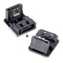 Sata 7Pin Female To 7Pin Male 90 Degree Angled Adapter Mainboard Motherboar F1H3