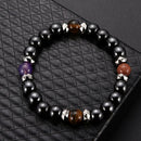 Elastic Hematite Bracelet Colorful Charm Men Women Health Care Accessory