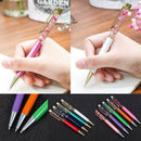 Metal Dried Flower Ballpoint Sign Pen Stationery School Office Writing Kids Tool