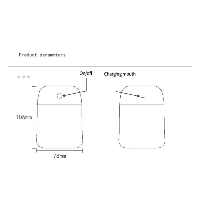 80ML USB Mini Air Humidifier Ultrasonic Essential Oil Aroma Diffuser Youpin S2N1