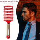 Hair Scalp Massage Comb Curly Detangle Hair Brush Hairdressing Tool (Red)
