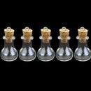 10x Mini Wishing Glass Bottles Cork Potion Vials Fashion Necklace Pendant Dlwo