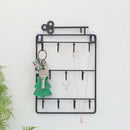 Iron Wall Mounted Hooks 11 Hangers Decorative Key Holder Coat Hat Rack Home