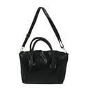 Women's Shoulder Bag in imitation leather Satchel Cross Body Tote Bag (Blac