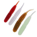 10Pc Soft Plastic Fishing Lures Grubs Worms Baits Trout-Bream 6cm