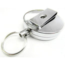 Steel Retractable Key Chain Recoil Key Ring Belt Clip Pull Chain Holder Z7I6