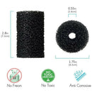 12pcs Pool Cleaner Cylinder Sweep Hose Tail Scrubber Patio Garden for Polaris