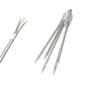 5-Prong Fishing Fish Frog Eel Salmon Stainless Spear Gig M8 Long Nut Barbed A6D0