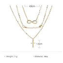 Fashion Women Multi-Layer Choker Collar Pendant Chain Necklace Jewelry Deli S8P0