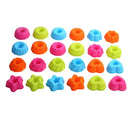 24Pcs Bakeware Set Silicone Mold for Doughnut Donuts Cake Jelly Pudding DIY