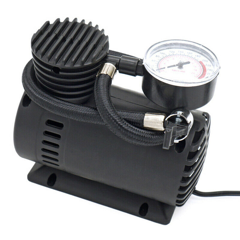 Portable Air Compressor Car Air Pump Electric Tire Inflator With Pressure Gauge