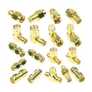 18 Pcs SMA Kits Connector Male Female Plug Antenna Converter Adapter Coax S