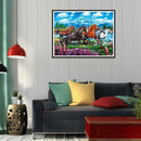 5D DIY Full Drill Diamond Painting Horse Embroidery Mosaic Craft Kit (w701)