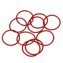 O-rings, sealing rings, 10 pieces, 30 mm x 2 mm, silicone, red K9U7