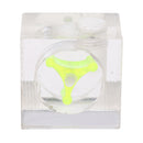 Acrylic G1/4'' Square Shape Computer Water Cooling Flow Meter 3-Ways