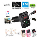 2Wireless Bluetooth CarFM Transmitter Support TF Card