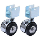 4Pcs 2 Inch Crib Casters Cabinet Clamp with Brake Wheels Nylon Furniture Ha