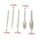 5PCS/Set Wood Carving And Engraving Drill Bit Milling Carving Root Tools K7H1