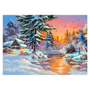 5D DIY Full Drill Snow Village Diamond Painting Embroidery Cross Stitch Kit