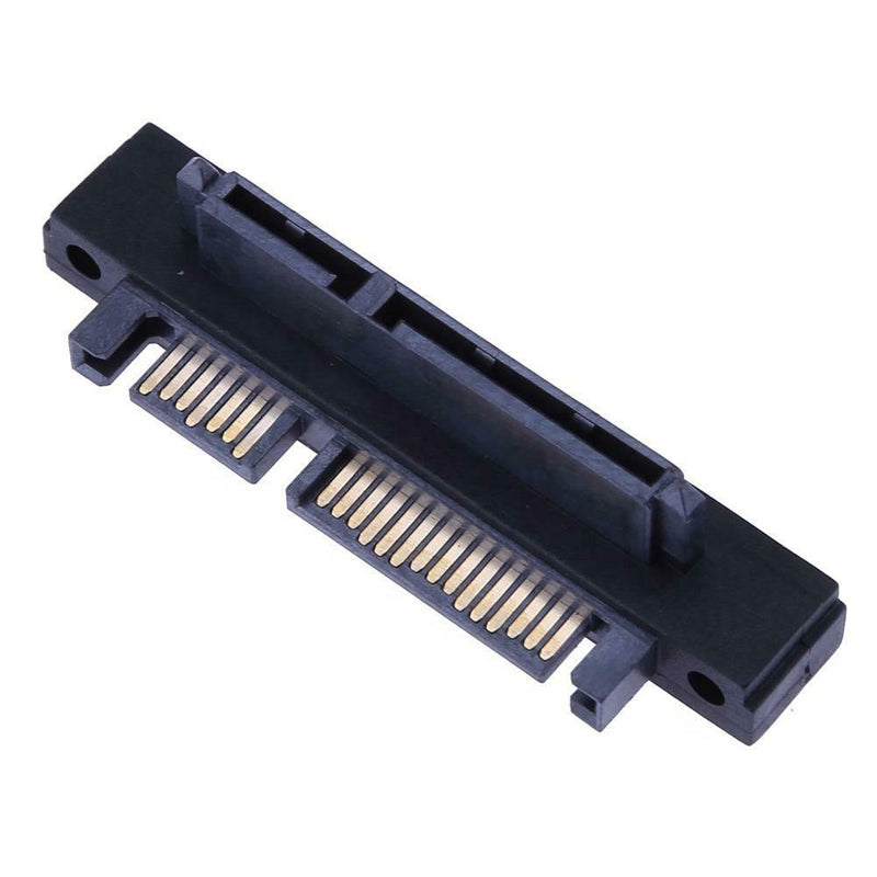 90Â° Angle SATA  22Pin(7+15) Male to 22Pin(7+15) Female Extender Adapter