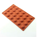 24 Cavity Mini Half Sphere Silicone Mold Cake Chocolate Jelly Handmade Tool
