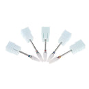 Lots 5 White Flame Nail Drill Files Cuticle Gel Clean Tools Set Nail Salon