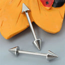 4x Surgical Steel Spike Nipple Shield Tongue Ring Body Piercing Jewelry Gift OZ