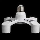 Porcelain Four Head Light Bulb Socket Splitter E27 Edison Base Supply A3L4 K7C5