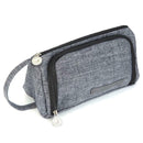 Simple Canvas Candy Colored Large Capacity Stationery Bag Cosmetic Makeup Pouch