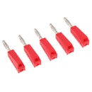 Banana Plug 4mm Audio Speaker Wire Cable Connector (Pack 5) Red