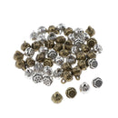 50pcs Lotus Flower Charms For Jewelry Making Crafting DIY Necklace Bracelet