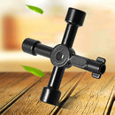 4Way Utility Key Gas Plumbing Metal Radiator Bleed Electric Meter Stop Cock Tap~