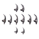 10Pcs/Set Diy Jewelry Punk Style Paved Paw Bend Fingertip Finger Claw Ring  H8E4