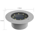 8LED Solar Underground Light Waterproof Garden Buried Lamp (White Light)