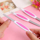 2 in 1 stainless steel nail file scrub buffer double sides pedicure tools OZ