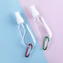 50MLTravel Plastic Transparent Bottling With Carabiner Portable Packaging Bo Hn