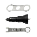 Black Cordless Blind Rivet Drill& Rivet Insert Nut Drill Adapter Kit Durable